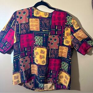 Westbound vintage women's short sleeve blouse